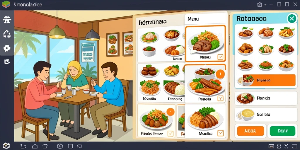 Tampilan utama aplikasi dengan navigasi yang intuitif.