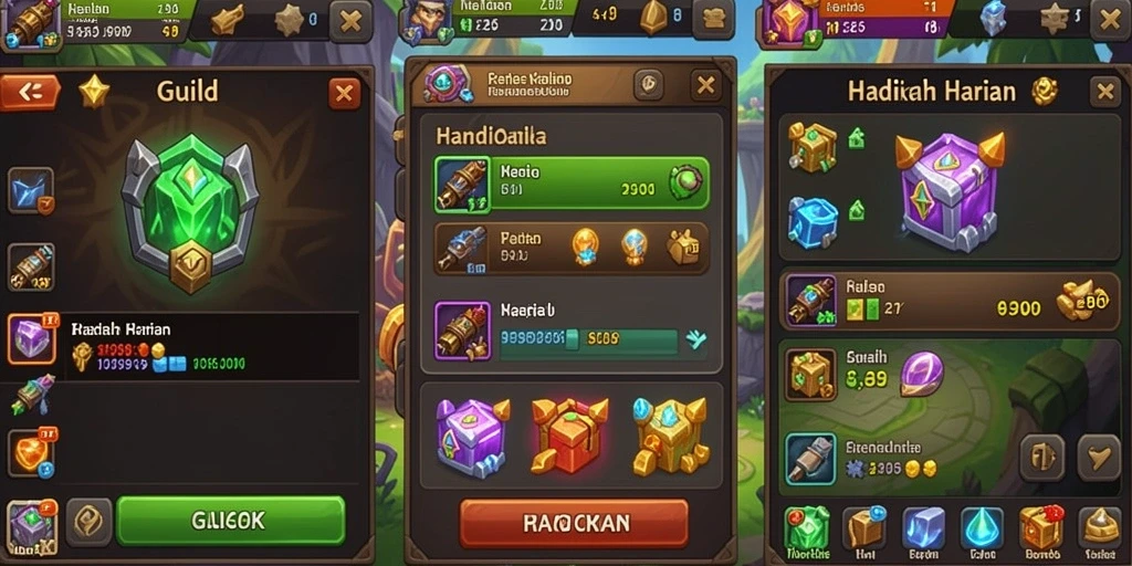 Tampilan menu utama yang simpel dan menarik.